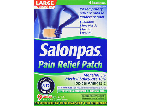 Salonpas Pain Relief Patches Large