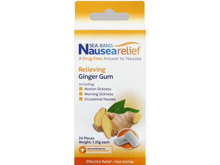 Sea-Band Nausea Relief Ginger Gum