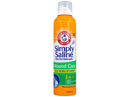 Simply Saline First Aid Antiseptic Wound Care 3-in-1 Spray