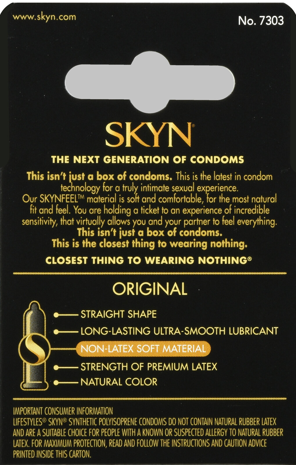 SKYN Feel Everything Non-Latex Lubricated Condoms Original - Rocky Ridge Drug Co. SKYN Feel Everything Non-Latex Lubricated Condoms Original - Rocky Ridge Drug Co.
