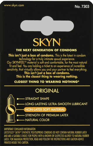 SKYN Feel Everything Non-Latex Lubricated Condoms Original - Rocky Ridge Drug Co. SKYN Feel Everything Non-Latex Lubricated Condoms Original - Rocky Ridge Drug Co.
