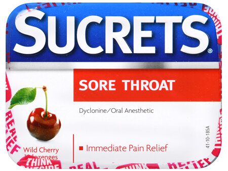 Sucrets Sore Throat Lozenges Wild Cherry