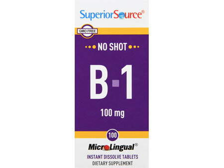 SuperiorSource B-1 100 mg MicroLingual Instant Dissolve Tablets