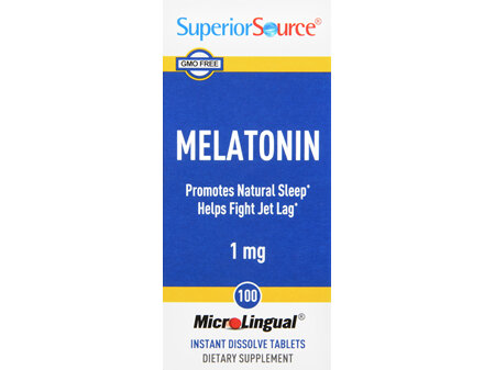 SuperiorSource Melatonin 1 mg MicroLingual Instant Dissolve Tablets