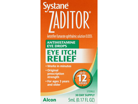 Systane Zadiator Eye Itch Relief Antihistamine Eye Drops