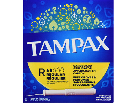 Tampax Tampons Regular Absorbency Unscented