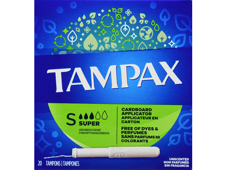 Tampax Tampons Super Absorbency Unscented