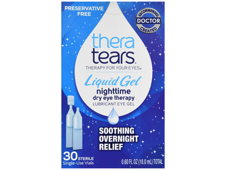 TheraTears Nighttime Dry Eye Therapy Lubricant Eye Gel Single-Use Vials