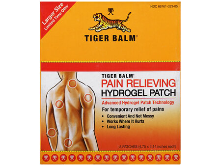Tiger Balm Pain Relieving Hydrogel Patch Larger Size