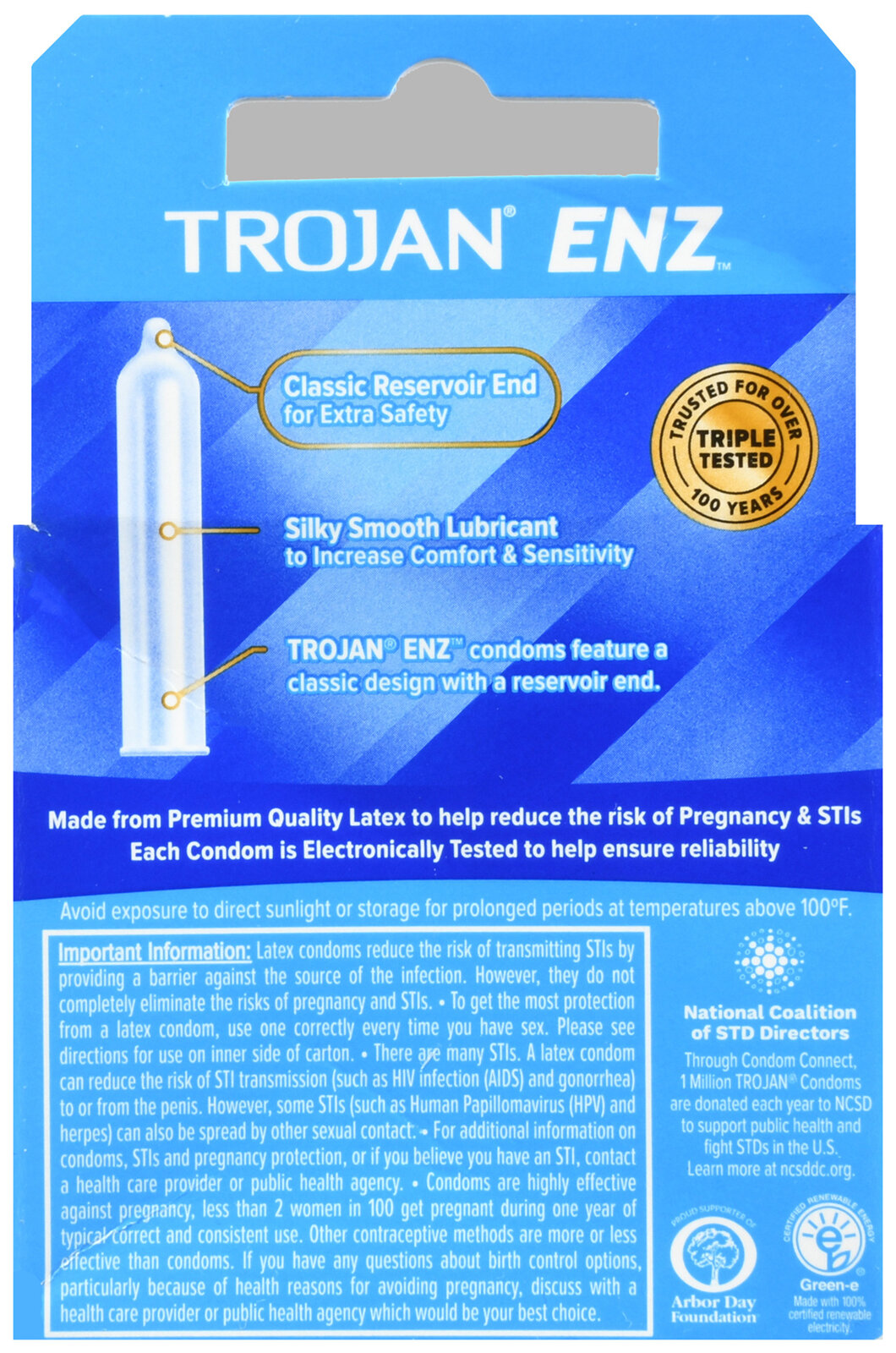 TROJAN ENZ Lubricated Latex Condoms - Buena Vista Drug TROJAN ENZ Lubricated Latex Condoms - Buena Vista Drug