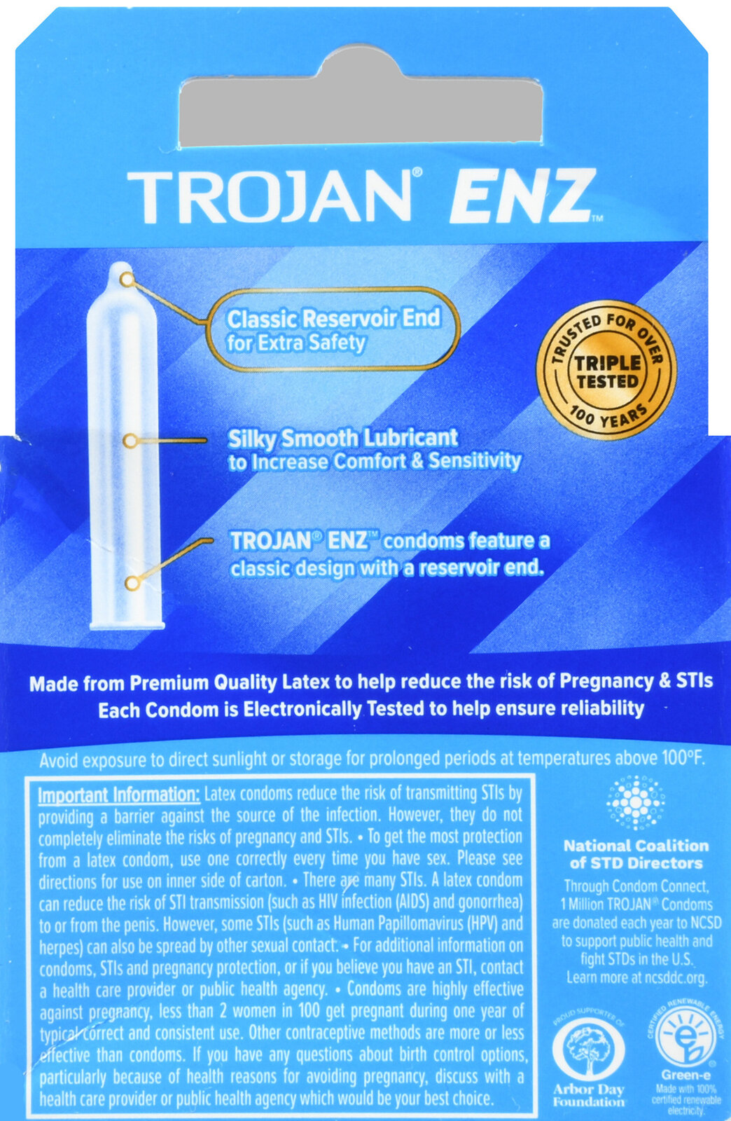 TROJAN ENZ Lubricated Latex Condoms - Buena Vista Drug TROJAN ENZ Lubricated Latex Condoms - Buena Vista Drug