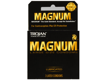 TROJAN Magnum Lubricated Latex Condoms