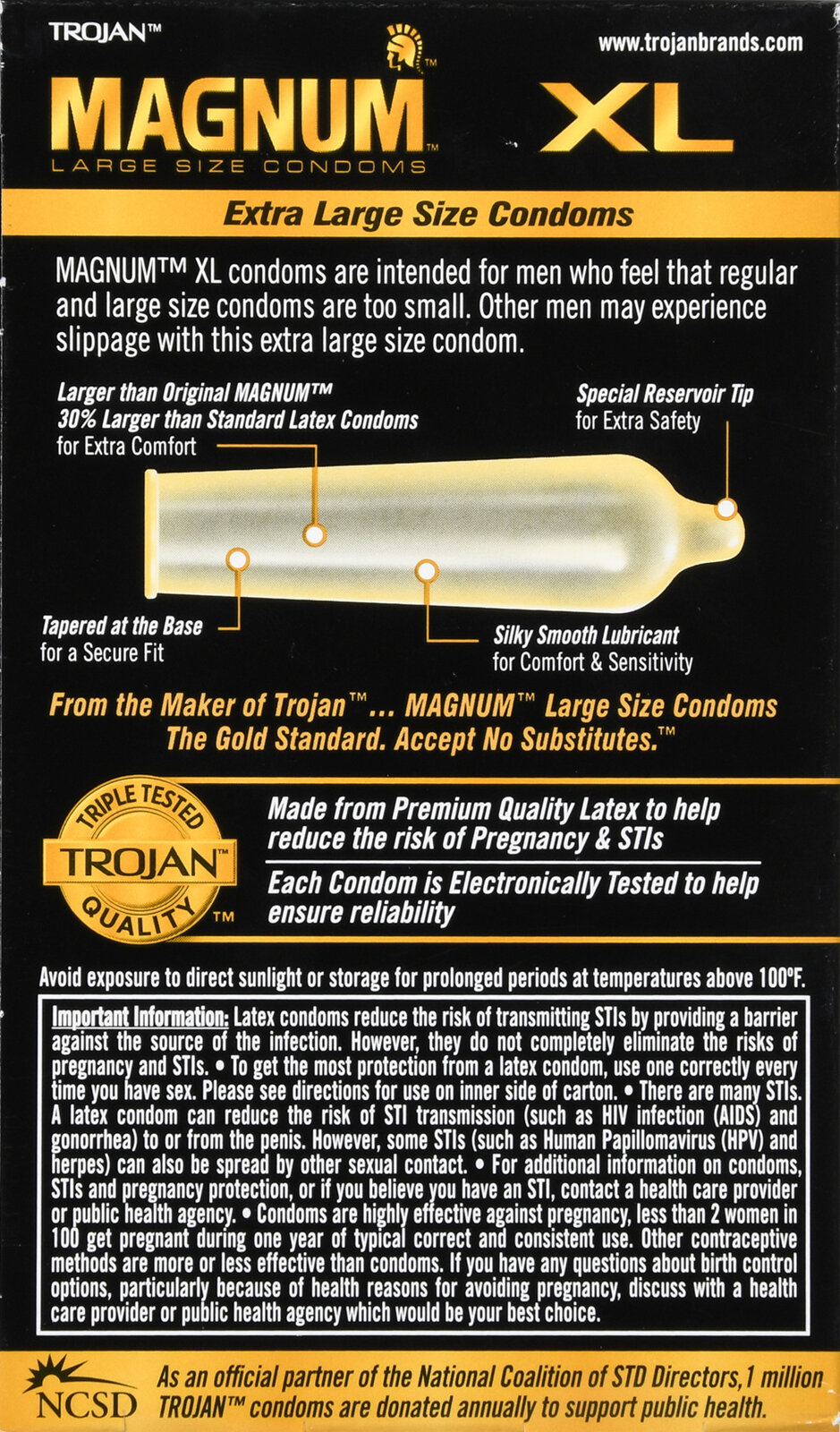 TROJAN Magnum XL Lubricated Latex Condoms - Rogersville Pharmacy MO TROJAN Magnum XL Lubricated Latex Condoms - Rogersville Pharmacy MO