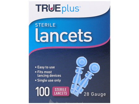 TRUEplus Sterile Lancets 28 Gauge