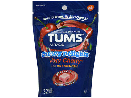 TUMS Chewy Delights Ultra Strength Soft Chews Very Cherry