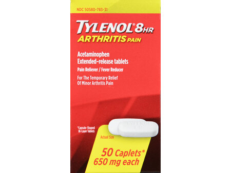 Tylenol 8 HR Arthritis Pain Acetaminophen 650 mg Extended-Release Caplets