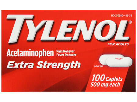Tylenol Extra Strength Acetaminophen 500 mg Caplets