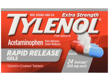 Tylenol Extra Strength Acetaminophen 500 mg Rapid Release Gelcaps