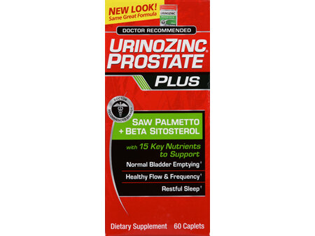 Urinozinc Prostate Plus Saw Palmetto + Beta Sitosterol Caplets