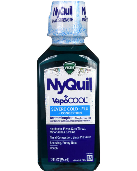 Vicks NyQuil Severe Cold & Flu + Congestion Liquid VapoCool - Rocky Ridge Drug Co. Vicks NyQuil Severe Cold & Flu + Congestion Liquid VapoCool - Rocky Ridge Drug Co.