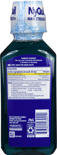 Vicks NyQuil Severe Cold & Flu + Congestion Liquid VapoCool - Rocky Ridge Drug Co. Vicks NyQuil Severe Cold & Flu + Congestion Liquid VapoCool - Rocky Ridge Drug Co.