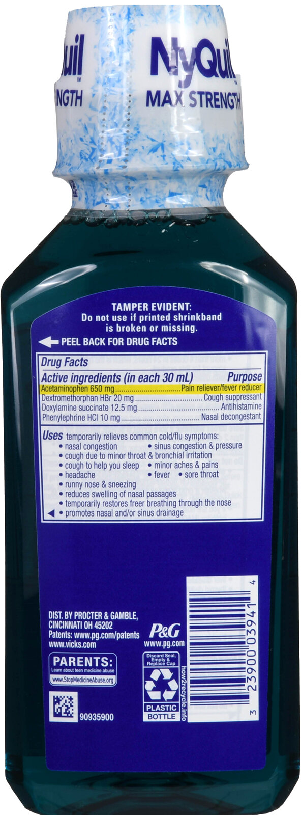 Vicks NyQuil Severe Cold & Flu + Congestion Liquid VapoCool - Rocky Ridge Drug Co. Vicks NyQuil Severe Cold & Flu + Congestion Liquid VapoCool - Rocky Ridge Drug Co.
