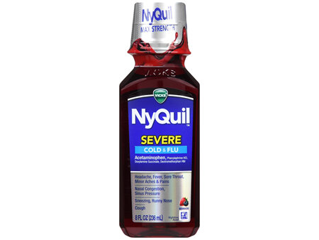 Vicks NyQuil Severe Cold & Flu Liquid Berry
