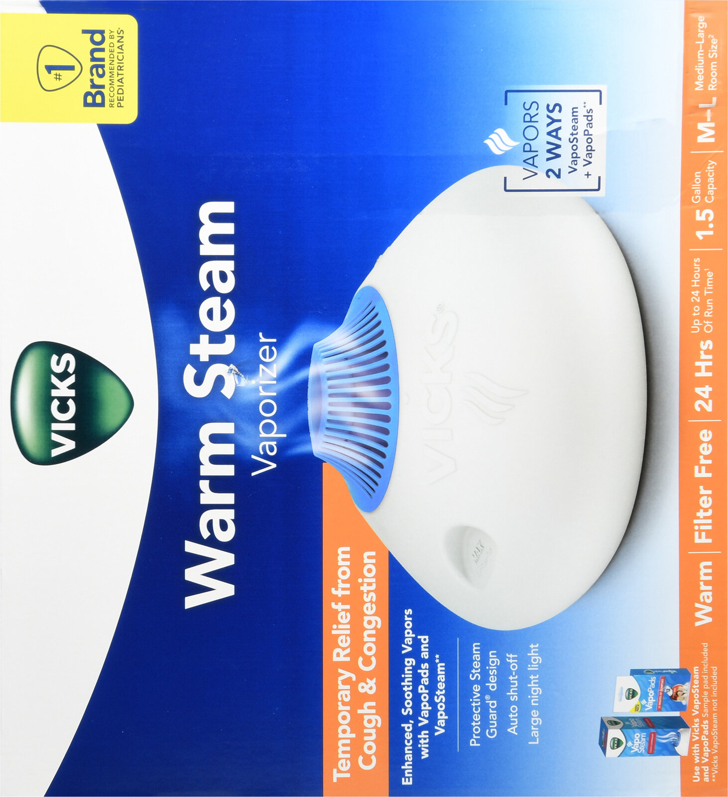Vicks Warm Steam Vaporizer V150SGNLV1 - Buena Vista Drug Vicks Warm Steam Vaporizer V150SGNLV1 - Buena Vista Drug