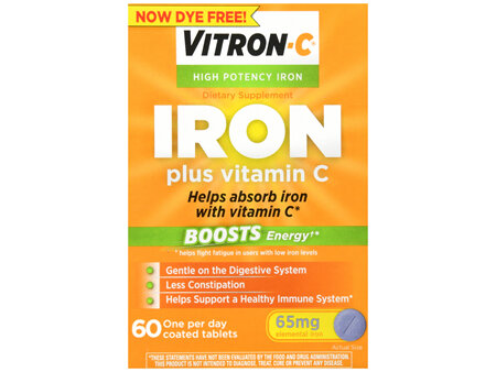 Vitron-C Iron Plus Vitamin C Coated Tablets
