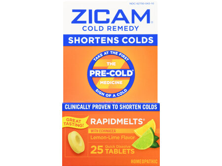 Zicam Cold Remedy Rapidmelts Lemon-Lime
