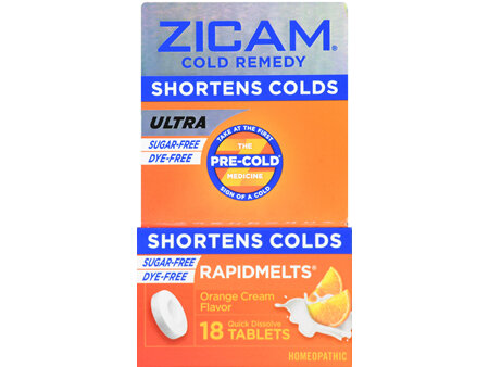 Zicam Cold Remedy Rapidmelts Ultra Orange Cream