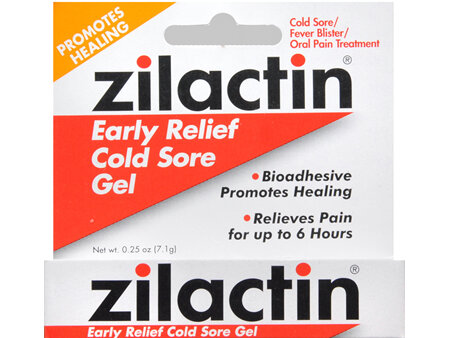 Zilactin Cold Sore Gel